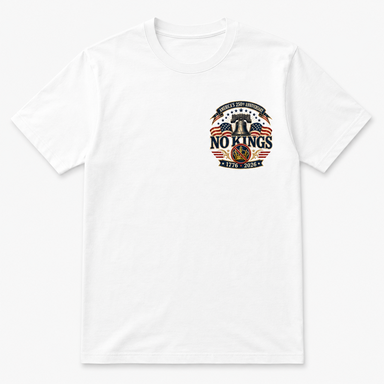America’s 250th Anniversary “No Kings” Graphic T-Shirt-LOGO STYLE