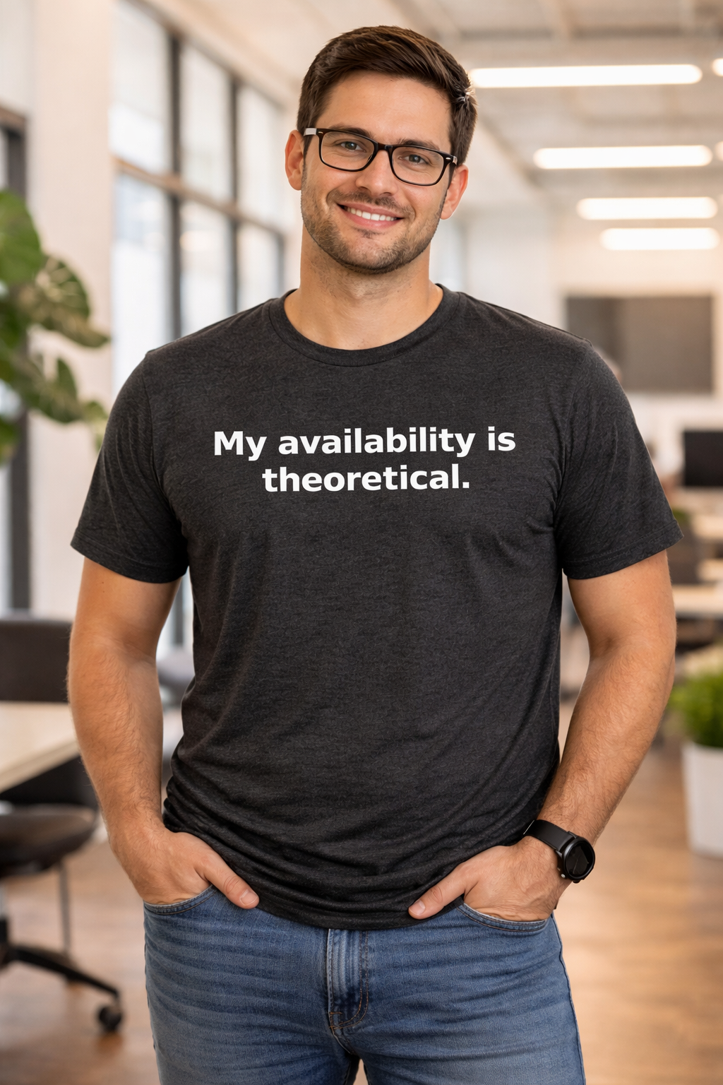 My Availability Is Theoretical. T-Shirt