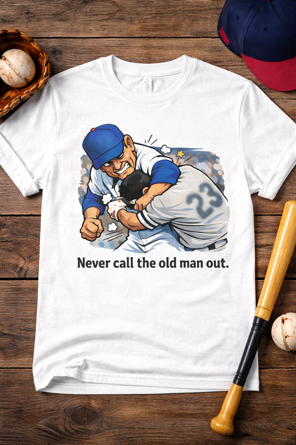 Never Call the Old Man Out T-Shirt | Nolan Ryan Ventura Baseball Shirt
