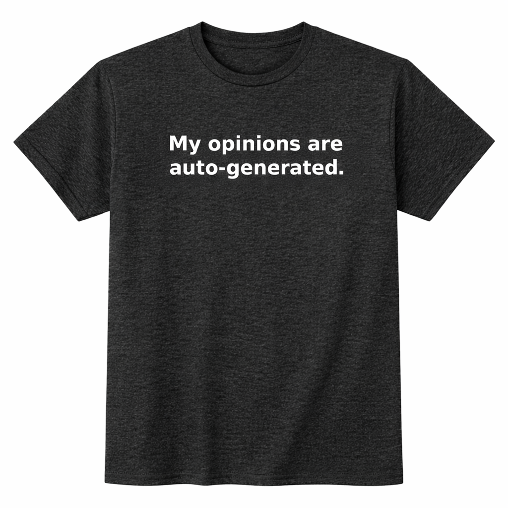 My Opinions Are Auto-Generated. T-Shirt