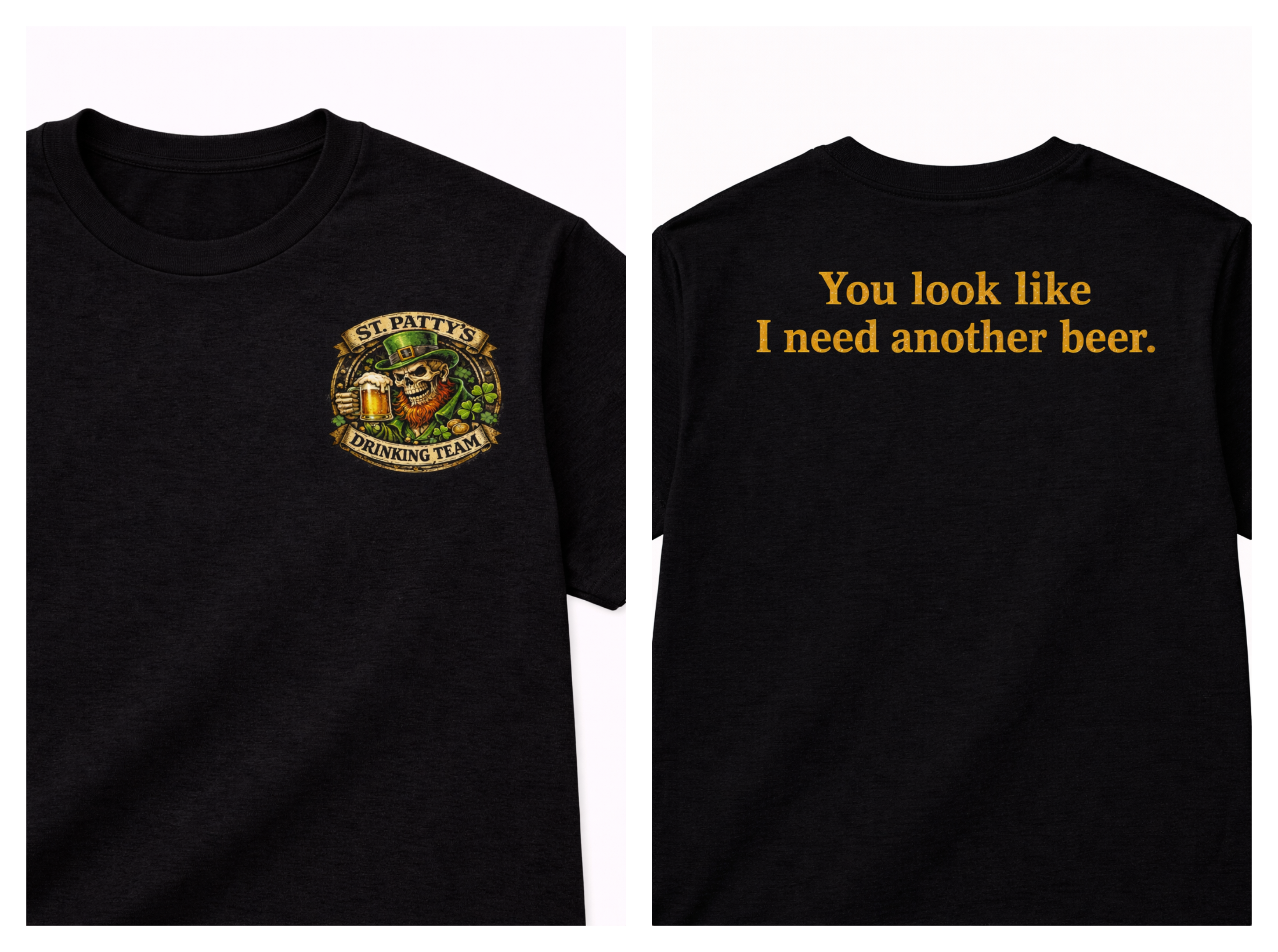 St. Patty’s Drinking Team T-Shirt-Vintage Banner